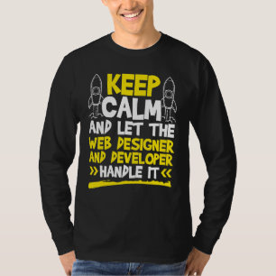 Camiseta Permitir Que El Diseñador Web Y El Desarrollador L