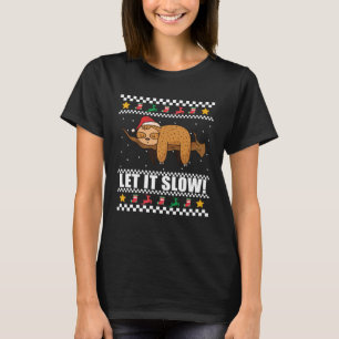 Camiseta PERMITIRLO LENTAR A Sloth Santa Meme