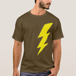 Camiseta perno amarillo fresco de diseño de perno de centel