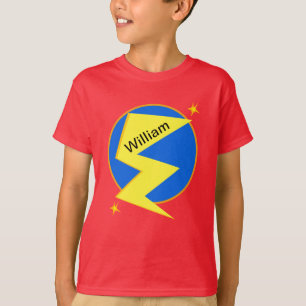 Camiseta Perno de iluminación de nombre personalizado