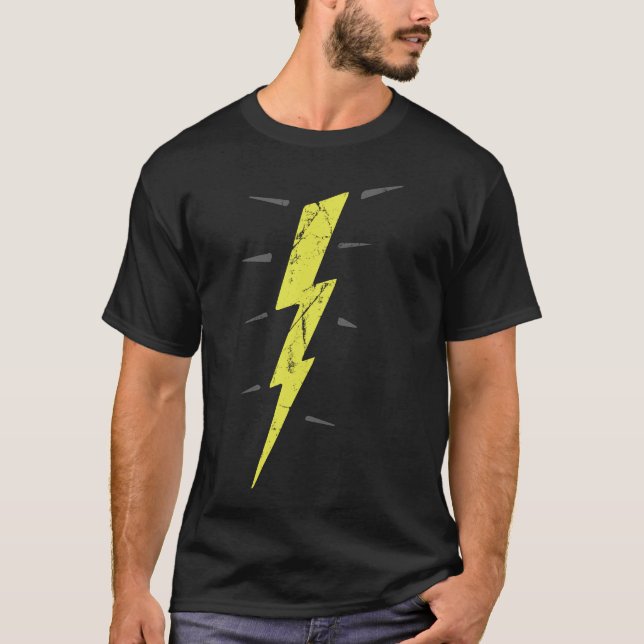 Camiseta Perno de iluminación retro (Anverso)