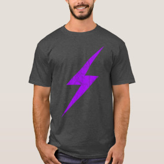 Camiseta Perno De Rayo Púrpura De La Vintage Anarcha-Femini