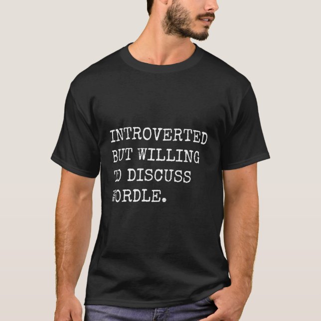 Camiseta Pero Dispuesto A Discutir El Juego De Rompecabezas (Anverso)