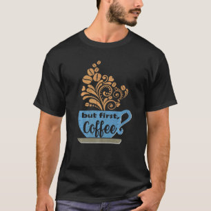 Camiseta Pero el primer café Blue Java Mug