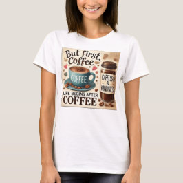 CAMISETA PERO EL PRIMER CAFÉ ES EL MEJOR