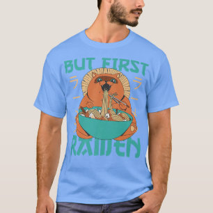 Camiseta Pero el primer gato lindo de Ramen come fideos de 