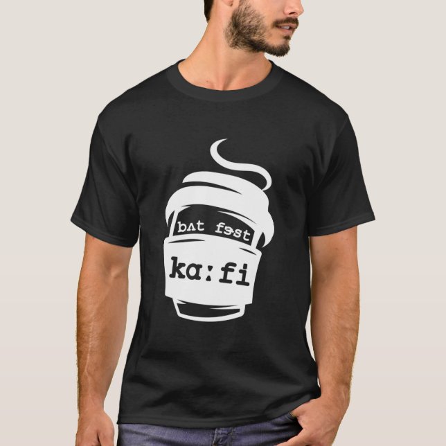 Camiseta Pero el primer terapeuta del discurso del café (Anverso)