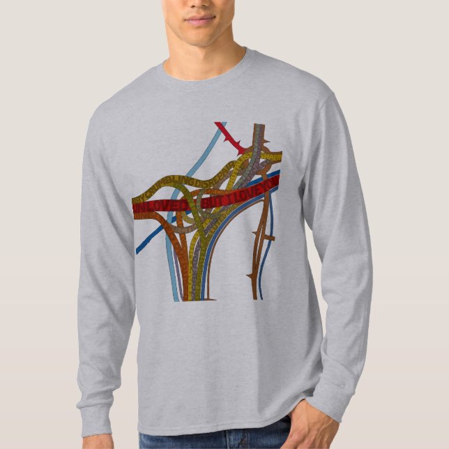 Camiseta (Pero) empalme de los espaguetis del amor de I (Anverso)