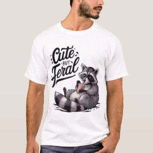 Camiseta Pero Feral Panda Raccoon Costume Raccoon