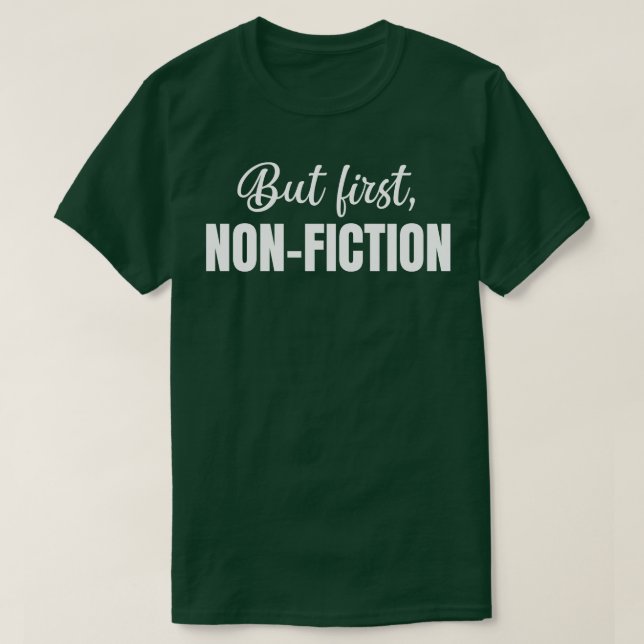 Camiseta Pero la primera no ficción (Diseño del anverso)