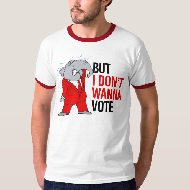 Camiseta Pero no quiero votar (Anverso)