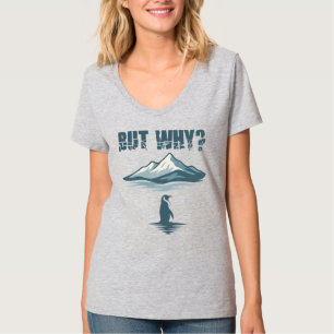 Camiseta Pero Por Qué Pingüino, Pingüino Solitario