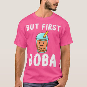 Camiseta Pero primero Boba Kawaii Anime Funny - Bubble Tea 