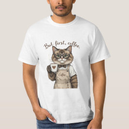 Camiseta Pero Primero, Gato Café