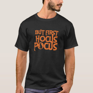 Camiseta Pero Primero Hocus Pocus Gato Divertido De Hallowe