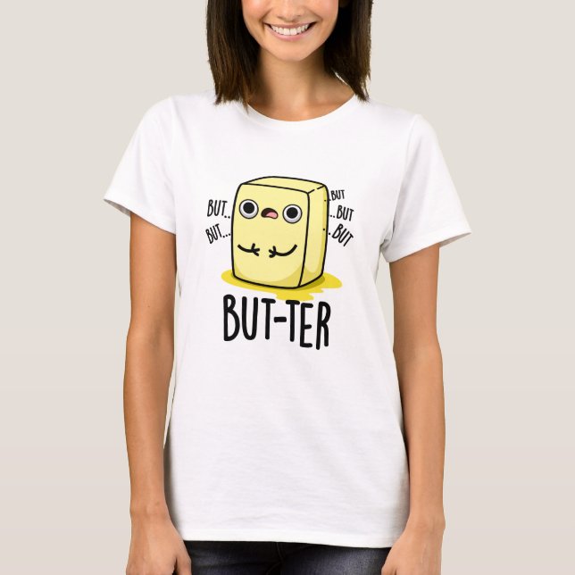 Camiseta Pero-ter Funny Butter Pun (Anverso)