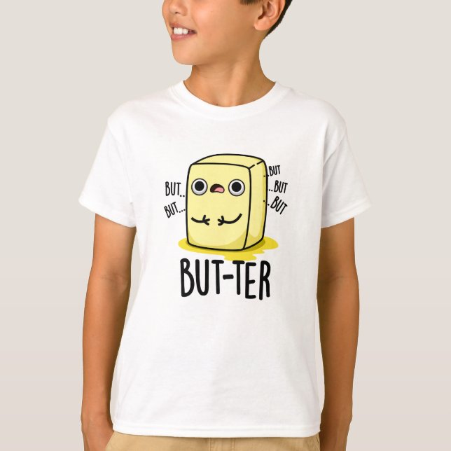 Camiseta Pero-ter Funny Butter Pun (Anverso)