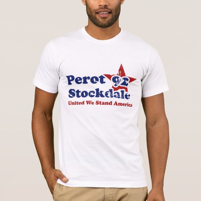 Camiseta Perot Stockdale 92 Vintage Politics angustiados (Anverso)