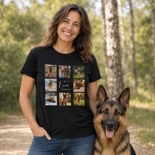 Camiseta Perra madre foto collage negro