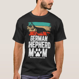 Camiseta Perra madre pastor alemán para dueña mamá