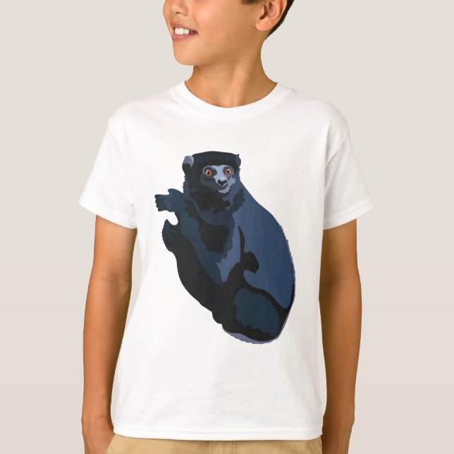 Camiseta Perriers Sifaka Ilustracion Raras Madagascar Lemur (Anverso)
