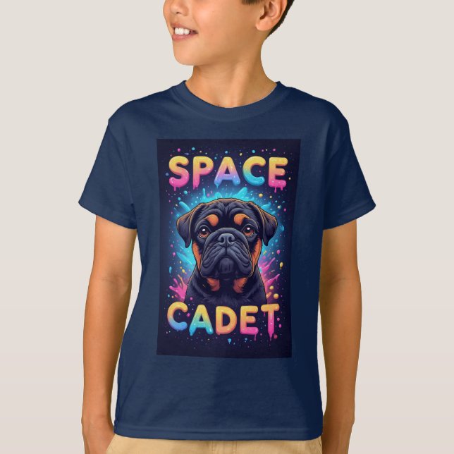 Camiseta Perrito Adorable Con Salpicaduras De Pintura De Ne (Anverso)