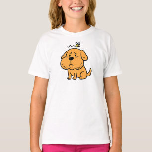 Camiseta Perrito Adorable Picado por Abeja