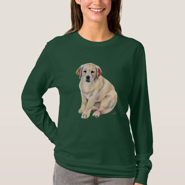 Camiseta Perrito amarillo de Labrador (Anverso)