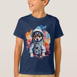 Camiseta Perrito astronauta de perro espacial