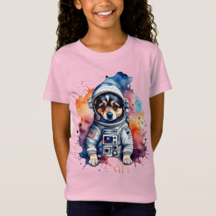 Camiseta Perrito astronauta de perro espacial