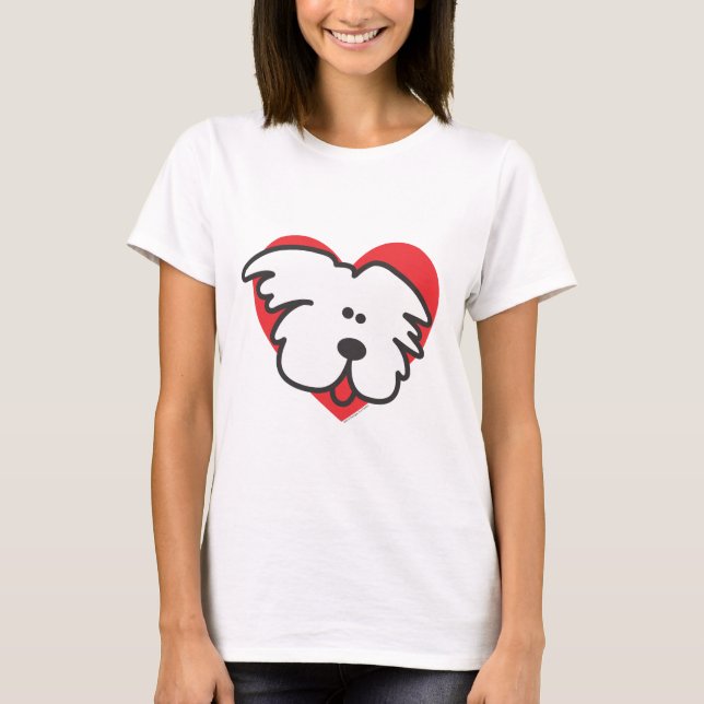 Camiseta Perrito blanco (Anverso)