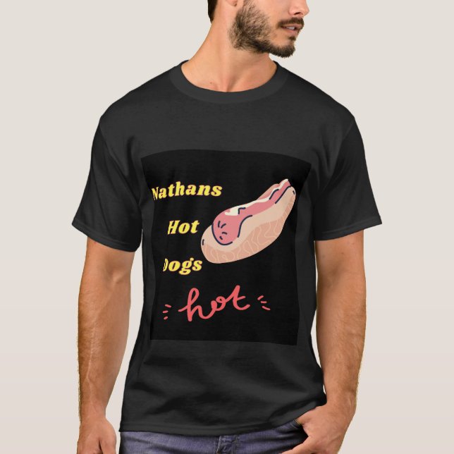 Camiseta perrito caliente de nathans  (Anverso)