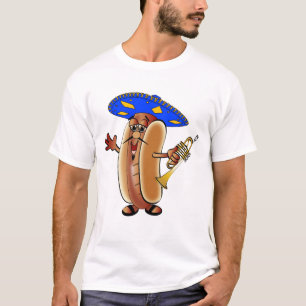 Camiseta Perrito caliente del Mariachi en un sombrero
