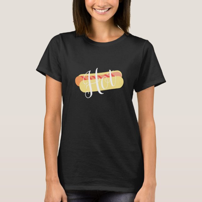 Camiseta Perrito caliente Ombre con rayas (Anverso)