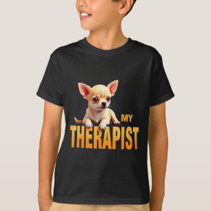 Camiseta Perrito Chi Chichi Divertido Mi Chihuahua Terapéut