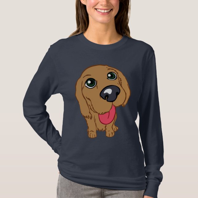 Camiseta Perrito de cocker spaniel (Anverso)