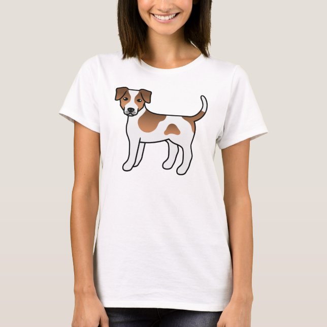 Camiseta Perrito de granja danés-sueco marrón, perro de dib (Anverso)