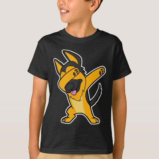 Camiseta Perrito de Hip Hop del perro de la danza del (Anverso)