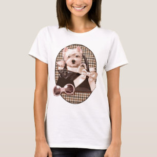 Camiseta Perrito de Houndstooth Westie
