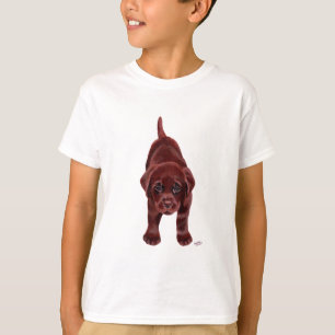 Camiseta Perrito de Labrador del chocolate