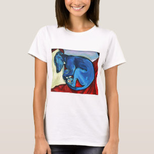 Camiseta "Perrito de Whippet de los azules cielos