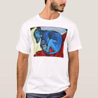 Camiseta "Perrito de Whippet de los azules cielos