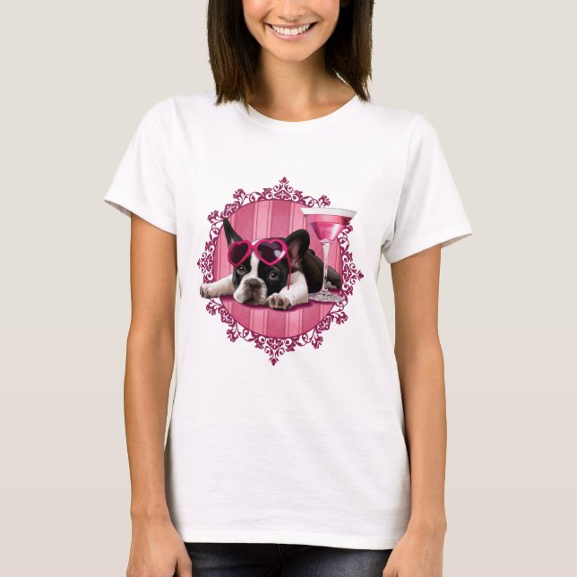 Camiseta Perrito del bulldog francés (Anverso)