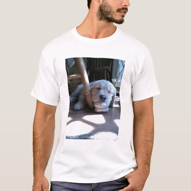 Camiseta Perrito del golden retriever el dormir (Anverso)