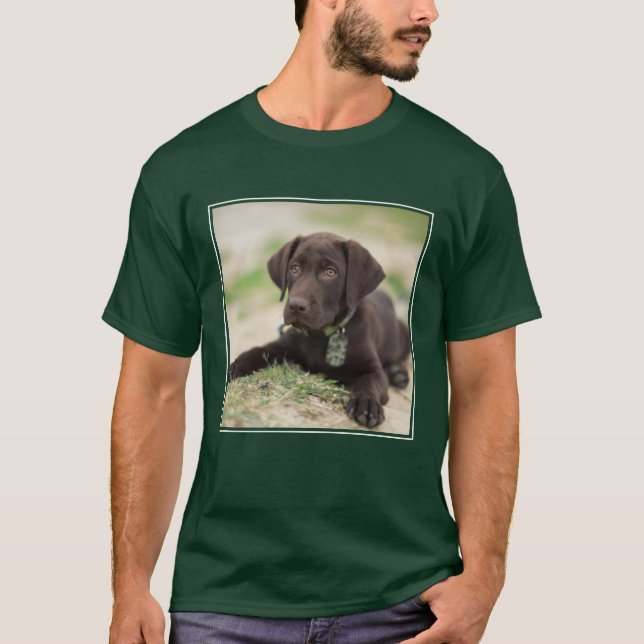 Camiseta Perrito del laboratorio del chocolate (Anverso)