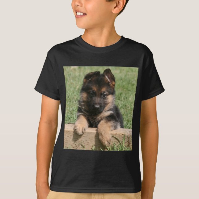 Camiseta Perrito del pastor alemán (Anverso)