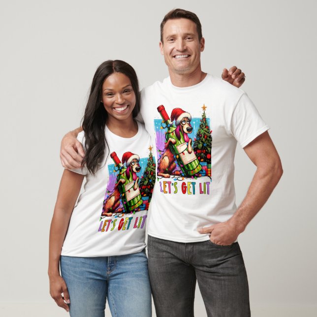 Camiseta Perrito Festivo  (Unisexo)