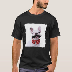 Camiseta Perrito francés del bulldog con el bigote