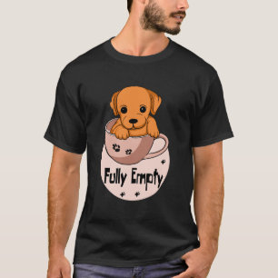 Camiseta Perrito Kawaii orang completamente vacío en una ta