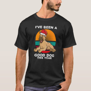 Camiseta Perrito Lindo Navidad Pastor Alemán Sombrero de Sa